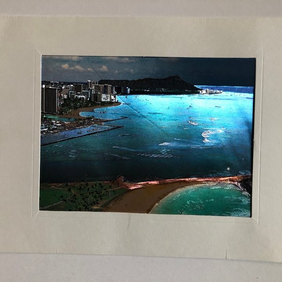 Honolulu Hawaii Multi-Level Enterprises Metal Etching With Certificate Pre-Owned - Picture 1 of 2